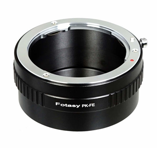 Picture of Fotasy PK Lens to E Mount Adapter, K Mount E Adapter, PK FE Adapter, Compatible with Pentax K Lens Sony a7 a7R a7s II III IV a9 a7c Alpha 1 a6600 a6500 a6400 a6300 a6100 a6000 a5100 a5000 a3500 ZV-E10