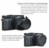 Picture of JJC Black ACLX100 Auto SELF-RETAINING Protective Lens Cap, Compatible with Panasonic Lumix LX100 / LX100 II/ Leica D-LUX Typ 109 D-LUX 7, LX100II Mark II M2 Lens Cap, LEICA D LUX 7 Camera Lense Cap