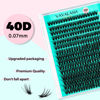 Picture of VAVALASH Lash Clusters 40D-0.07-D-9-16MM 300Pcs DIY Eyelash Extension 10D 20D 30D 40D 50D Individual Cluster Lashes Faux Mink False Lashes DIY Lash Extensions at Home 300PCS (40D-0.07-D,9-16MIX)