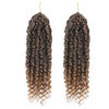 Picture of 2 Pack Pre-twisted Passion Twist Crochet Hair 10 Inch Brown Short Crochet Passion Twist Hair, Pre Looped Passion Twist Crochet Braids Bohemian Crochet Hair for Black Women T30 Hair Extensions