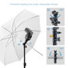 Picture of LimoStudio Flash Bracket Mount, Swivel Head Adapter, Umbrella Lighting Reflector Holder, Tripod Stand Mount Bracket, Speedlight Holder for Camera Photo Video Shooting, AGG1986