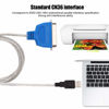 Picture of S erounder USB to Parallel IEEE 1284-1994 Printer Cable Adapter Standard Cn36 Interface USB to Parallel Port Cable