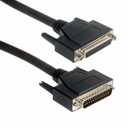 Picture of Amphenol CS-DSLSZH25MF-002.5 25-Pin DB25 LSZH D-Sub Cable, Low Smoke, Male/Female, 2.5', Black