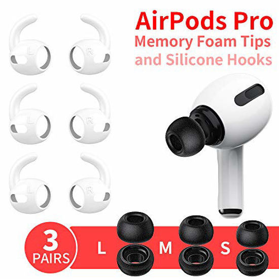 Memory foam tips for airpods pro hot sale