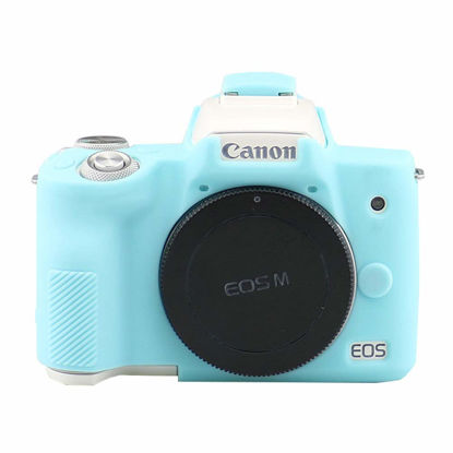 Picture of Easy Hood Case for Canon EOS M50 and M50 II Digital Camera, Anti-Scratch Soft Silicone Housing Protective Cover Protector Skin (Blue)