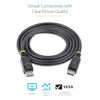 Picture of StarTech.com 1ft (30cm) DisplayPort 1.2 Cable - 4K x 2K Ultra HD VESA Certified DisplayPort Cable - Short DP to DP Cable for Monitor - Slim DP Video/Display Cord - Latching DP Connectors (DISPLPORT1L)