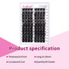 Picture of Lash Clusters 10-16mm 96pcs Individual Lashes Cluster Mixed Tray D Curl Lash Clusters DIY Eyelash Extensions Individual Cluster Lashes DIY Lash Extension Kit Home (F2-0.07D, 10-16mm)