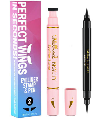 Picture of iMethod Eyeliner Stamp and Liquid - Winged Stamp, Wingliner, Wing Tool, Perfect Cat Under a minute, TikTok Trend Item