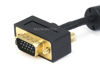 Picture of Monoprice Ultra Slim SVGA Super VGA M/F Monitor Cable - 25 Feet With Ferrites | 30/32AWG, Gold Plated Connector