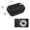 Picture of Leayjeen Digital Camera Case Compatible with Sevenat/ AUTPIRLF /SEREE and Many More Compact Portable Mini Digital Video&Photography Camera for Students, Teens, Kids CASE ONLY--BLCK