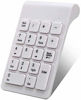 Picture of Wireless Number Pad,Portable Mini USB 2.4GHz 18-Key Financial Accounting Numeric Keypad Keyboard Extensions for Data Entry in Excel for Laptop, PC, Desktop, Surface pro, Notebook, etc(White)