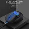 Picture of Wireless Mouse, Rechargeable Mouse Computer Mouse Wireless 2.4G with USB, 5 Adjustable DPI,Silent Mice Ergonomic Mouse with 6 Buttons USB Mouse for Laptop Chromebook MacBook PC - Black