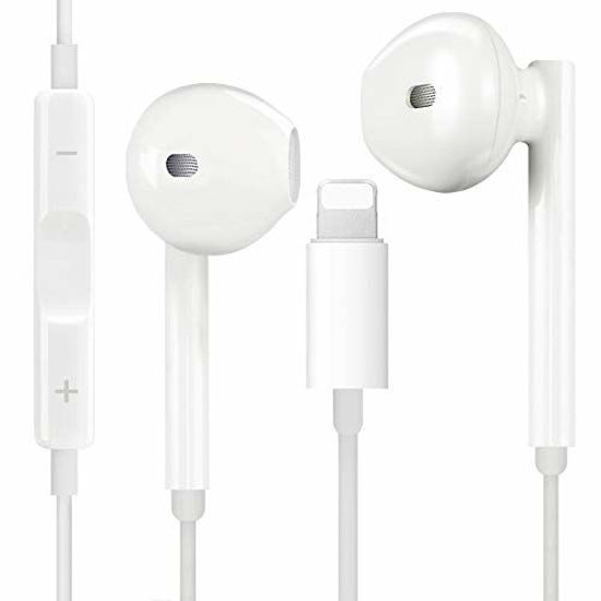 Picture of Headphones/Earbuds/Earphones Wired Headphones Noise Isolating Earphones Built-in Microphone with Remote & Micphone Compatible with iPhone 7/7plus 8/8plus X/Xs/XR/Xs max/11/12/pro/se iPad/iPod-04