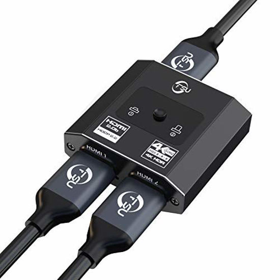 GetUSCart- HDMI Switch Splitter 4K@60hz, Aluminum HDMI 2.0