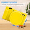 Picture of Easy Hood Camera Case for Sony ZV-1 Camera Removable Lens Cover,Anti-Scratch Silicone Soft Camera Case Compatible with Sony ZV-1 ZV1 Camera(Yellow)