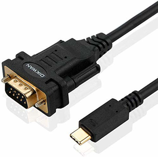 Picture of OIKWAN USB-Cto RS232 DB9 Serial Cable Male Converter Adapter with FTDI Chipset for Windows 11,10, 8.1, 8, 7, Vista, XP, 2000, Linux and Mac OS X 10.6 (10ft)…