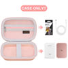 Picture of Canboc Hard Case for New Canon Ivy 2 Mini/Canon Ivy Mini/Canon Ivy CLIQ+2 CLIQ 2 Photo Printer Mobile Wireless Bluetooth Instant Camera Printer, Mesh Bag fit Photo Paper Cable, Rose Gold+Rose Gold