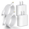 Picture of iPhone 13 14 Fast Charger, 2-Pack 20W PD iPhone Charger Fast Charging USB C Wall Charger with 6FT USB C to Lightning Cord Compatible with iPhone 14 13 12 11 Pro Max,14 Plus,XR,XSMAX,iPad