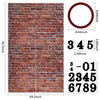 Picture of Brick Wall Party Backdrop, Wall Decoration, Curtains Door, Old Red Brick Wall Party Backdrop, Holiday Party Supplies Christmas Halloween Decoration 78.7"x 49.2" Inch