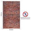 Picture of Brick Wall Party Backdrop, Wall Decoration, Curtains Door, Old Red Brick Wall Party Backdrop, Holiday Party Supplies Christmas Halloween Decoration 78.7"x 49.2" Inch