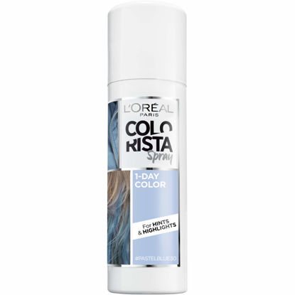 Picture of L'Oreal Paris Colorista 1-Day Washable Temporary Hair Color Spray, Pastel Blue, 2 Ounces