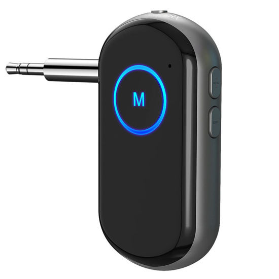 Picture of 2 in 1 Bluetooth AUX Adapter for Car, Wireless Audio Adapter Portable Hands-Free Car Kits with AUX 3.5mm