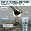 Picture of Man Parts Ball Deodorant for Men - POWDER LOTION - Mens Hygiene Cream for Groin, Butt, & Body - Fresh Control Odor, Anti Chafing, Stop Itch, Absorb Sweat - Aluminum Free - 4 oz Tube