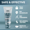 Picture of Man Parts Ball Deodorant for Men - POWDER LOTION - Mens Hygiene Cream for Groin, Butt, & Body - Fresh Control Odor, Anti Chafing, Stop Itch, Absorb Sweat - Aluminum Free - 4 oz Tube