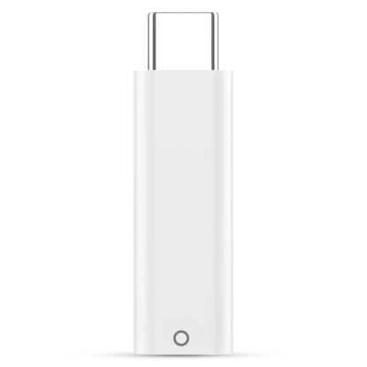 Picture of APETOO Male USB-C to Pencil Adapter for Apple Pencil 1st Gen,USB C to Pencil Lightning Adapter Type C Bluetooth Pairing Charging Connector iPencil Adapter for iPad 10th Generation,White