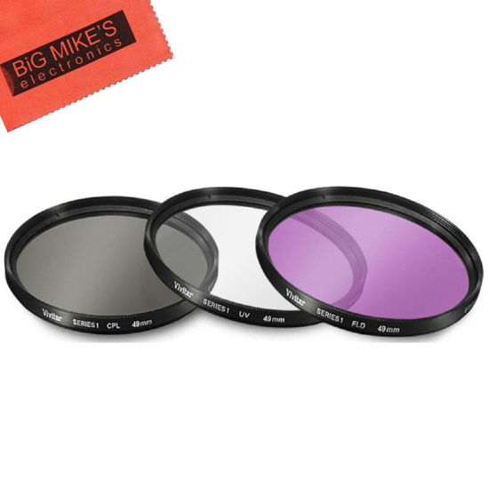 Picture of 49mm Multi-Coated 3 Piece Filter Kit (UV-CPL-FLD) for Canon EF 50mm f/1.8 STM Lens