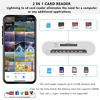 Picture of SD Card Reader for iPhone Lightning Camera Adapter Dual Slot Micro SD TF Memory Card Reader for iPad