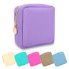 Picture of Waterproof Mini Makeup Bag Pouch for Purse,Small Cosmetic Travel Bag Pouch Nylon Toiletry Organizers Bag for Women Girls,Cute Mini Zipper Pouch Preppy Coin Purse for School Work Camping(Mini-Purple)