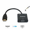 Picture of HDMI to VGA with Audio,Anbear Gold-Plated HDMI to VGA Adapter 2 Pack (Male to Female) Compatible for Computer, Desktop, Laptop, PC, Monitor, Projector, HDTV, Chromebook,Roku, Xbox and More