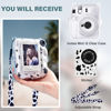 Picture of Rieibi Clear Case for Fuji Instax Mini 12/Polaroid mini 12, Case for Fujifilm Instax Mini 12 Instant Camera with Back Photos Pocket, Removable Shoulder Strap and Beautiful Sticker - Milk