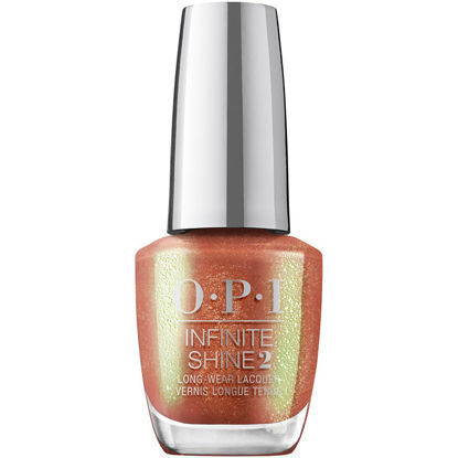 Picture of OPI Infinite Shine, Sheer & Bright Pearl Finish Orange Nail Polish, Up to 11 Days of Wear, Chip Resistant & Fast Drying, Fall 2023 Collection, Big Zodiac Energy, Virgoals, 0.5 fl oz