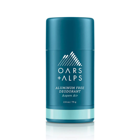 Picture of Oars + Alps Aluminum Free Deodorant for Men and Women, Dermatologist Tested and Made with Clean Ingredients, Travel Size, Aspen Air, 1 Pack, 2.6 Oz