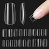 Picture of Beetles Short Square False Nails Tips 500Pcs Fake Gel Acrylic Press on Clear Artificial Need Nail Glues for Nail/Dip Powder/Poly Extension Art Gifts Women