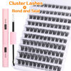 Picture of Lash Extension Kit Bond and Seal Wispy Lash Clsuters Kit 110pcs Natural DIY Eyelash Extension Kit 8-16MM CD Curl Individual Lashes Kit by Ruairie