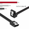 Picture of DaFuRui 12-Pack SATA Data Cable，90 Degree Right Angle SATA III 6.0 Gbps Cable Black with Locking Latch 16 Inches SATA Cable Pack for HDD、SSD、CD and DVD Drives