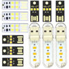 Picture of DaFuRui USB Night Light，12pcs 4 Kinds USB Light Plug in Small LED Light Super Bright LED Mini USB Port Portable Night Light for Laptop Keyboard Light