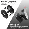 Picture of ZHANDEYUA Adhesive Wall Mount for Blink Mount No Drilling Screwing Bracket Holder for Blink Outdoor/Blink Mini/Blink Indoor Camera Round Mount Cameras Quick Paste Installation,Black-3 Pack