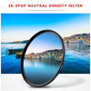 Picture of GREEN.L 55mm ND1000 ND Filter Slim Neutral Density Lens Filter Optical Glass 10 Stop