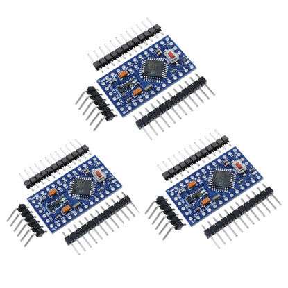 Picture of HiLetgo 3pcs Pro Mini Atmega328P 5V/16M Replace ATmega128 Pro Mini Atmega328 328P DC5V 16M for Arduino