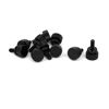 Picture of uxcell Computer PC Case M4x10mm Shoulder Type Knurled Thumb Screw Black 10pcs