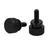 Picture of uxcell Computer PC Case M4x10mm Shoulder Type Knurled Thumb Screw Black 10pcs