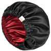 Picture of YANIBEST Silk Bonnet for Sleeping Satin Hair Bonnets Black Women and Men Double Layer Ajustable Curly Braids