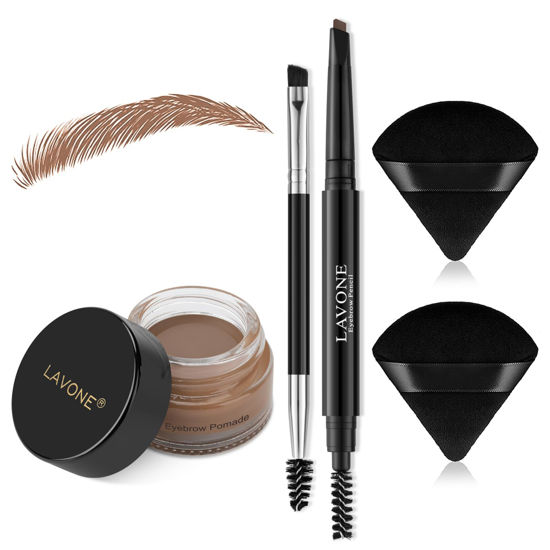 Eyebrow pencil and clearance powder