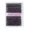 Picture of Lash Clusters Individual Cluster Lashes 40/50D DIY Lashes 16-20mm Mixed Length C/D Curl Thin Band Cluster Lashes Matte Black Eyelashes Resuable Soft Cluster Eyelashes(40/50D-D,16-20mm Mixed)