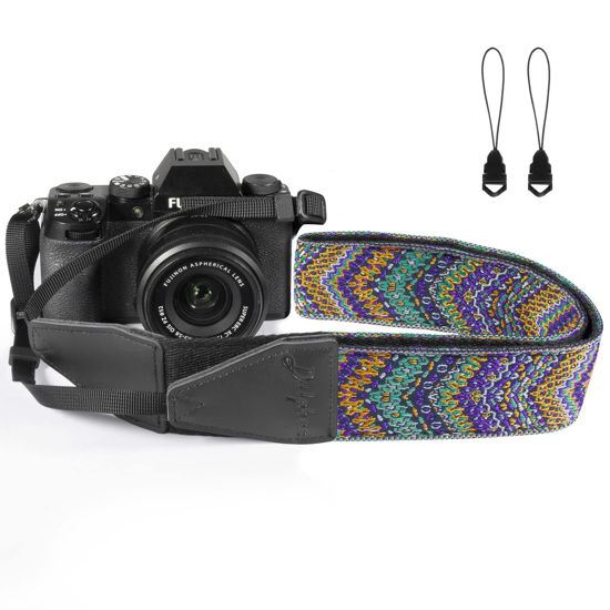 Picture of Dulphee Camera Strap, Jacquard Weave 2" Shoulder Neck Straps for All DSLR Cameras Men Women Photographers