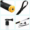 Picture of Extension Pole for Gopro Waterproof Telescopic Pole, Number-one Transparent Floating Hand Grip, Extendable Monopod Selfie Stick 14-24'' with Mount Clip for GoPro Hero 6/5/4/3 AKASO YI 4K Action Camera